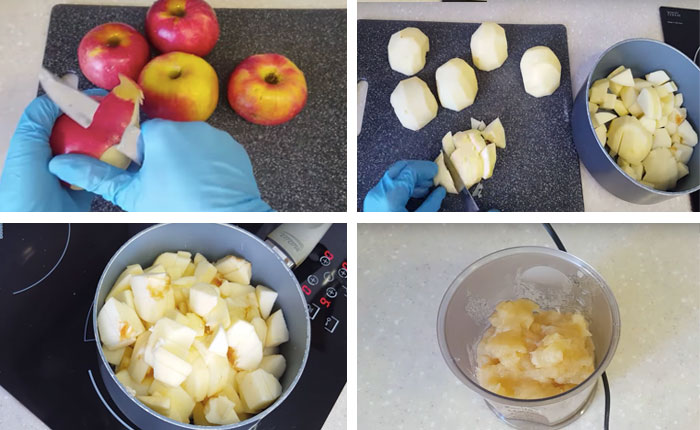 приготовление яблок